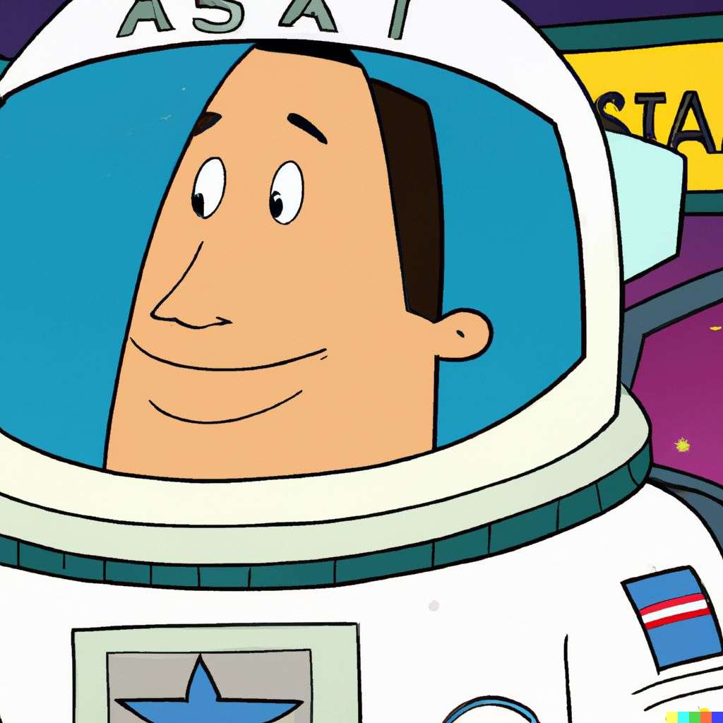 an astronaut, screenshot from American Dad!